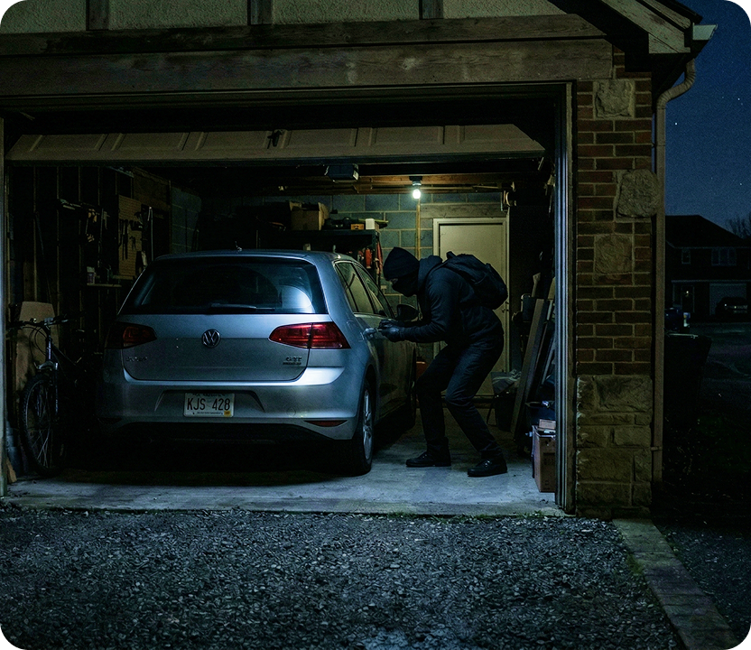 Jemand treibt sich um Ihr Zuhause herum